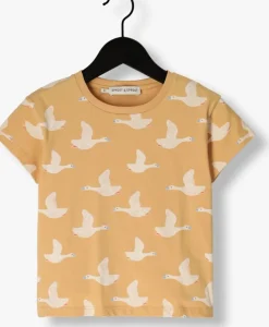 beige sproet & sprout t-shirt t-shirt goose print