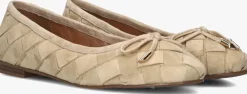beige stefano lauran ballerina's tb24049
