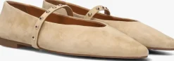 beige stefano lauran ballerina's x1417