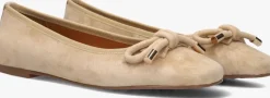 beige stefano lauran ballerina's ss36100