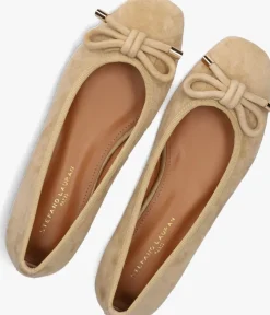 beige stefano lauran ballerina's ss36100