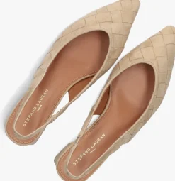 beige stefano lauran slingbacks d24062