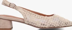 beige stefano lauran slingbacks d24059