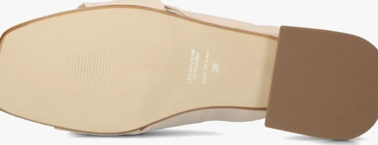 beige stefano lauran slippers siena