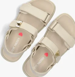 beige steve madden platte sandalen jmona