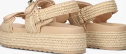 beige steve madden platte sandalen bigmona
