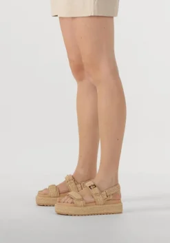 beige steve madden platte sandalen bigmona