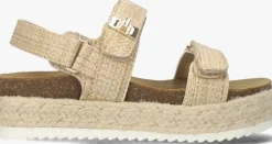 beige steve madden platte sandalen jbigmona