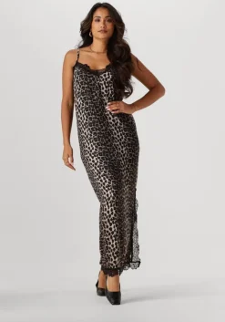 beige studio amaya maxi jurk tijger