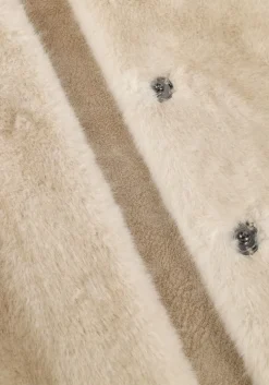 beige studio ar gilet olena faux mink