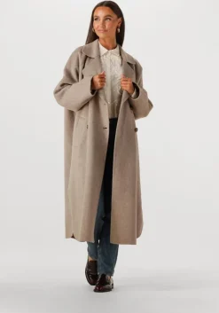 beige summum mantel jacket classic wool