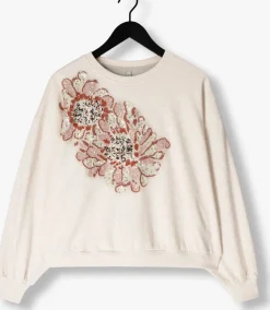 beige summum sweater longsleeve embellished sweatshirt