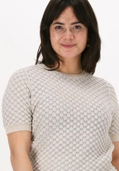 beige summum top short sleeve sweater cotton sh