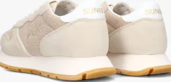 beige sun68 lage sneakers ally glitter
