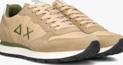 beige sun68 lage sneakers tom solid