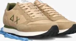 beige sun68 lage sneakers tom solid