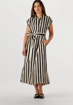 beige suncoo midi jurk celest