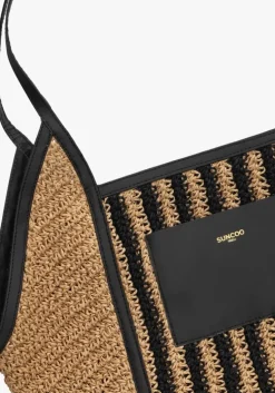 beige suncoo schoudertas akael