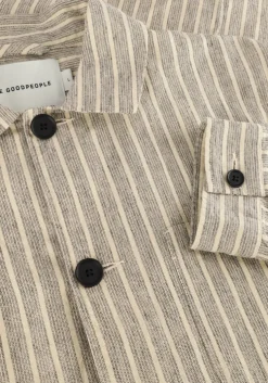 beige the goodpeople overshirt jelin