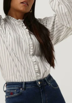 beige tommy hilfiger blouses co pinstripe feminine blouse ls