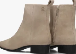 beige tommy hilfiger enkellaarsjes low cowboy flat