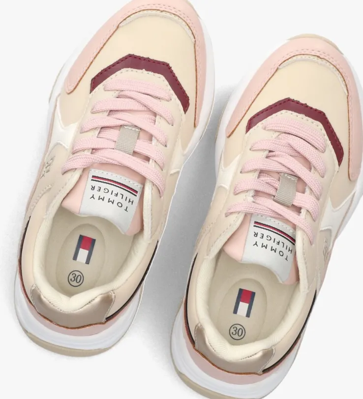 beige tommy hilfiger lage sneakers 33551