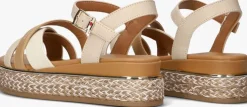 beige tommy hilfiger platte sandalen 33790