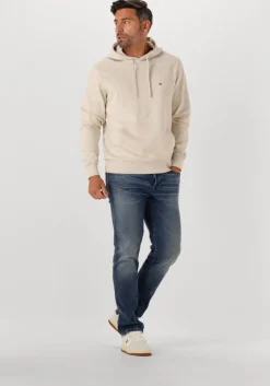 beige tommy hilfiger sweater essential terry hoody
