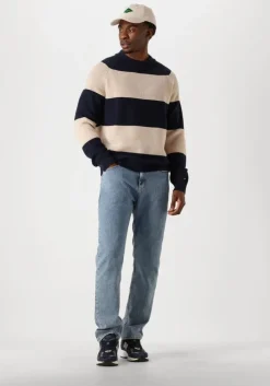 beige tommy hilfiger trui dc prep rugby cneck