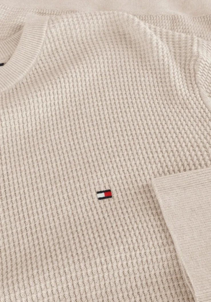 beige tommy hilfiger trui refined structure cr