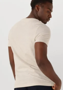 beige tommy hilfiger t-shirt tommy logo tee