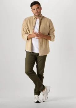 beige tommy jeans casual overhemd tjm reg corduroy shirt