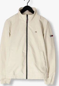 beige tommy jeans gewatteerde jas tjm essential casual bomber
