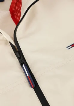 beige tommy jeans gewatteerde jas tjm essential casual bomber