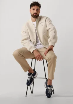 beige tommy jeans jack tjm wool varsity bomber