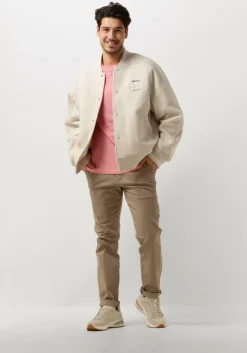 beige tommy jeans jack tjm wool varsity bomber