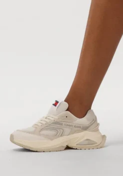 beige tommy jeans lage sneakers tjw trendy retro runner