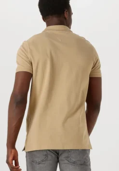 beige tommy jeans polo tjm slim placket polo ext