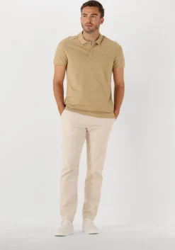 beige tommy jeans polo tjm slim placket polo ext