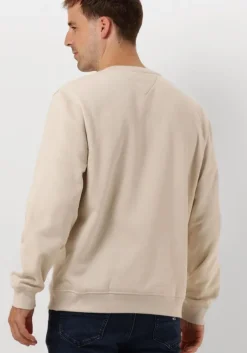 beige tommy jeans trui tjm reg s flag crew