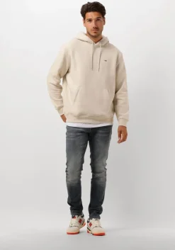 beige tommy jeans truien/vesten tjm reg s flag hoodie