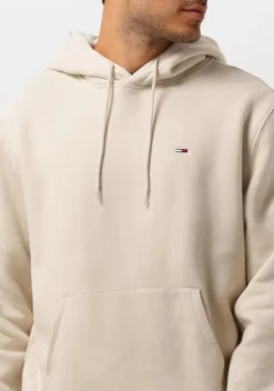 beige tommy jeans truien/vesten tjm reg s flag hoodie