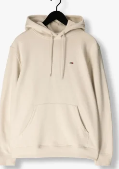 beige tommy jeans truien/vesten tjm reg s flag hoodie