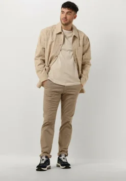 beige tommy jeans t-shirt tjm reg badge tee ext