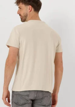 beige tommy jeans t-shirt tjm reg badge tee ext