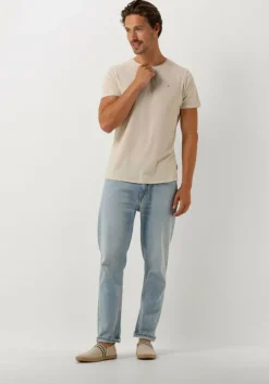beige tommy jeans t-shirt tjm xslim jaspe c neck