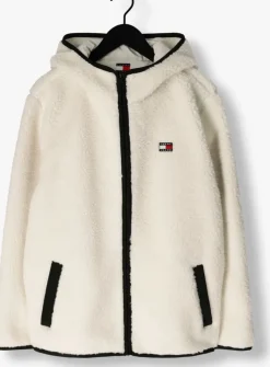 beige tommy jeans vest tjm reg badge teddy