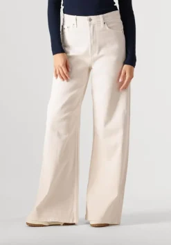 beige tommy jeans wide jeans tjw ecru wide leg