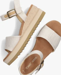 beige toms sandalen diana
