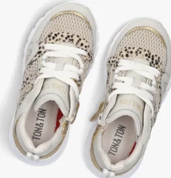 beige ton & ton lage sneakers signy